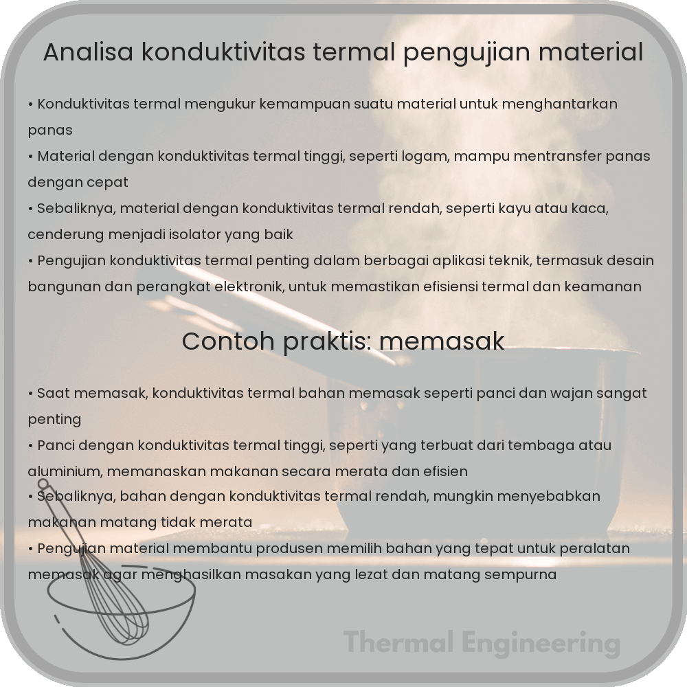 Analisa Konduktivitas Termal | Pengujian Material