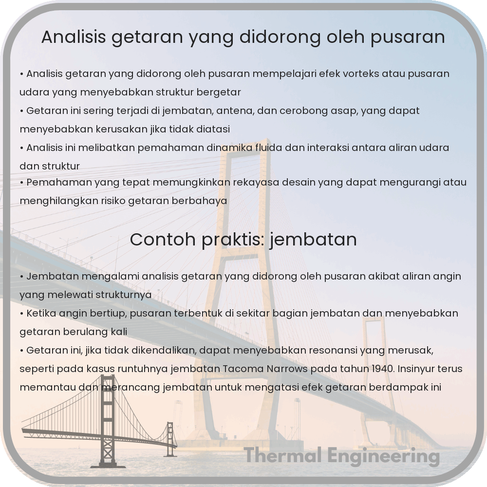 Analisis Getaran yang Didorong oleh Pusaran