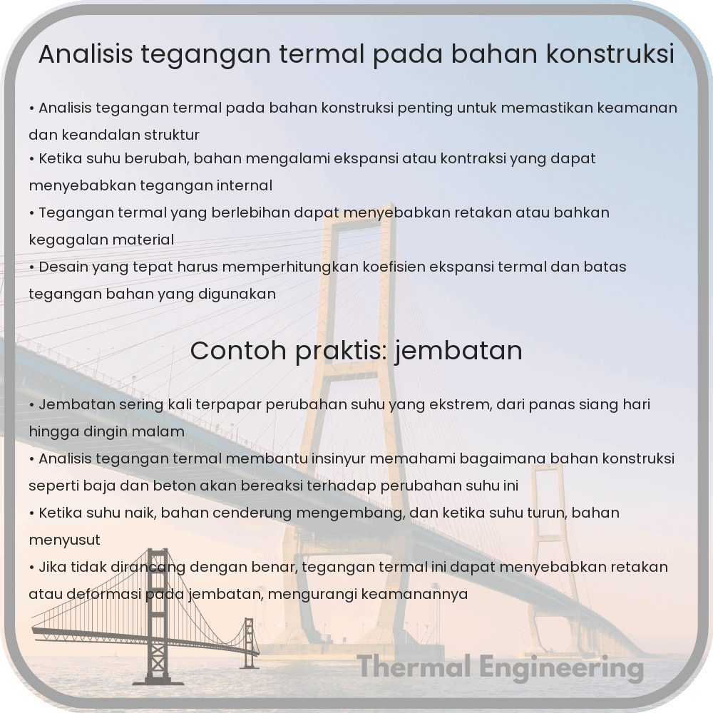 Analisis Tegangan Termal pada Bahan Konstruksi