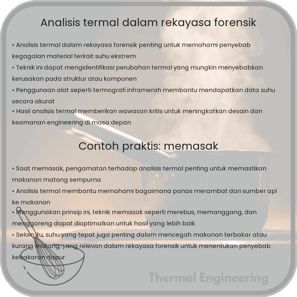 Analisis Termal dalam Rekayasa Forensik