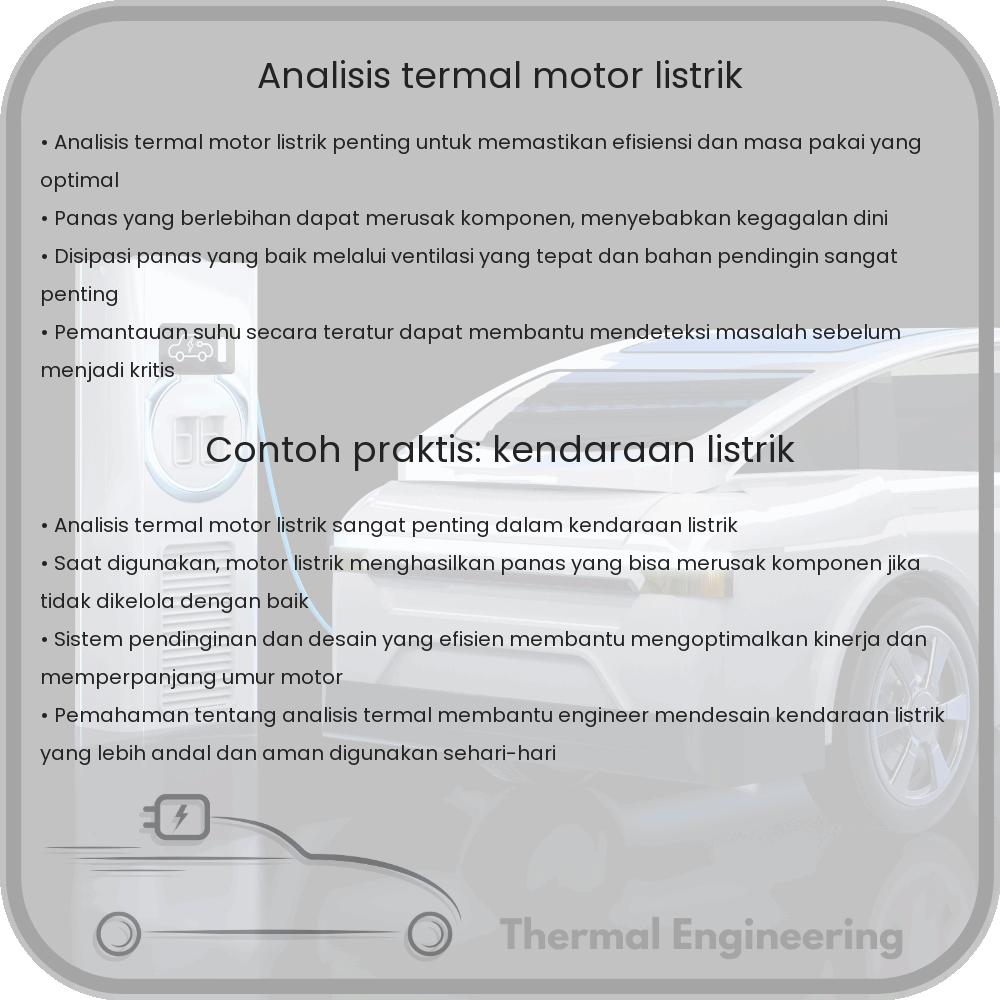 Analisis Termal Motor Listrik