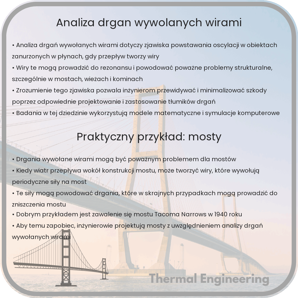 Analiza drgań wywołanych wirami