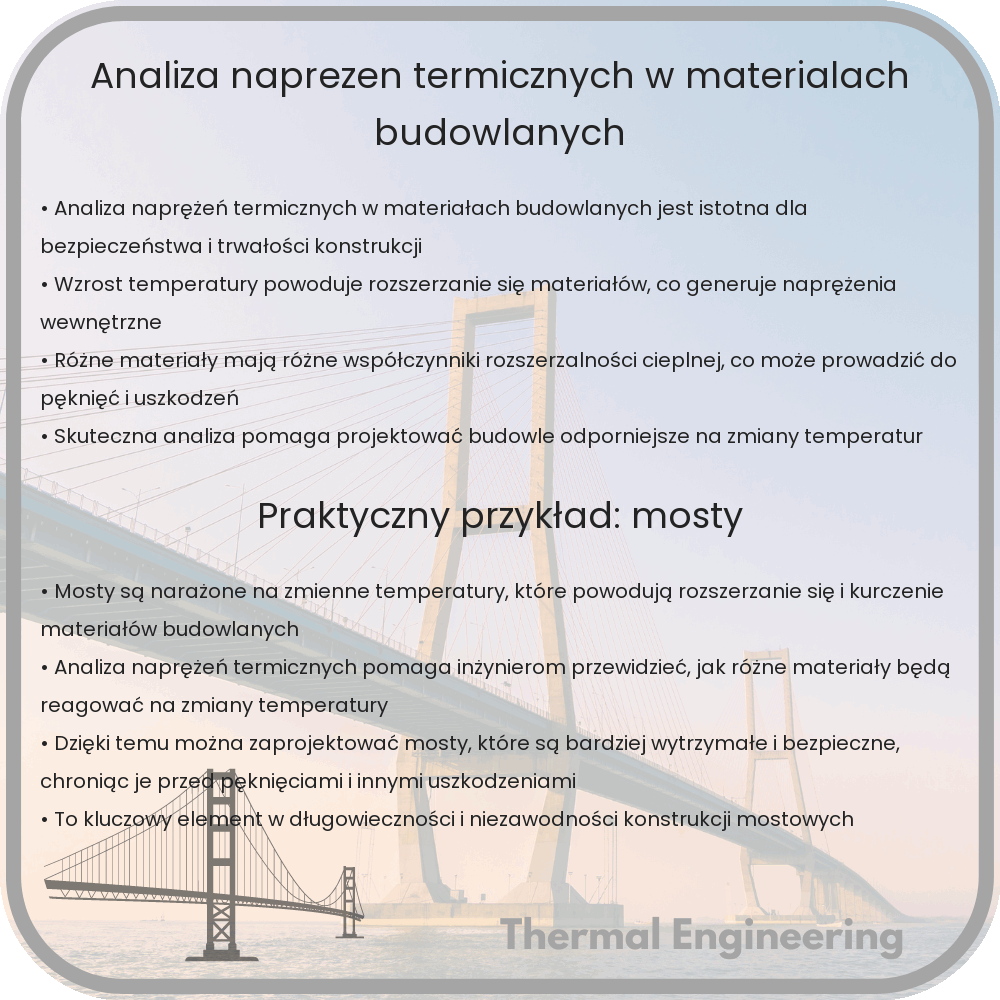 Analiza naprężeń termicznych w materiałach budowlanych