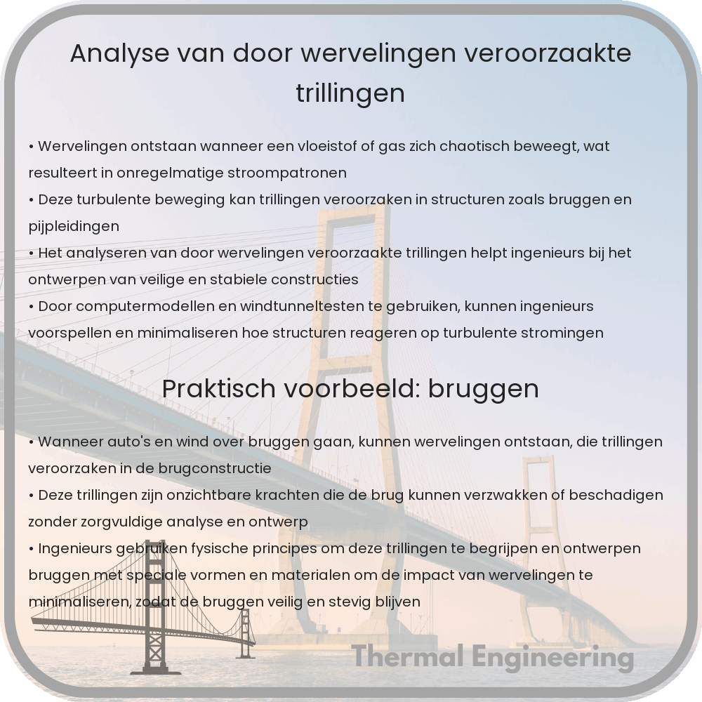 Analyse van door wervelingen veroorzaakte trillingen