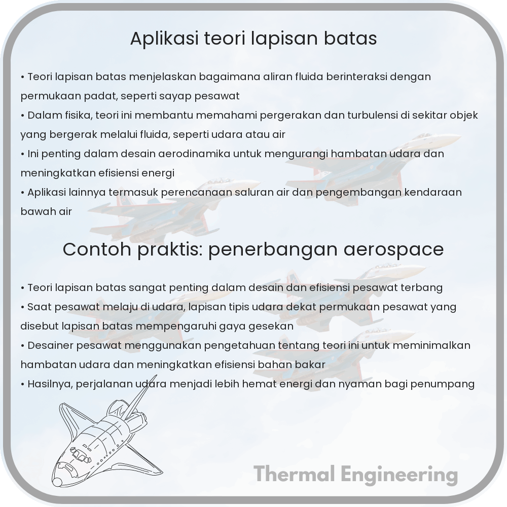 Aplikasi Teori Lapisan Batas