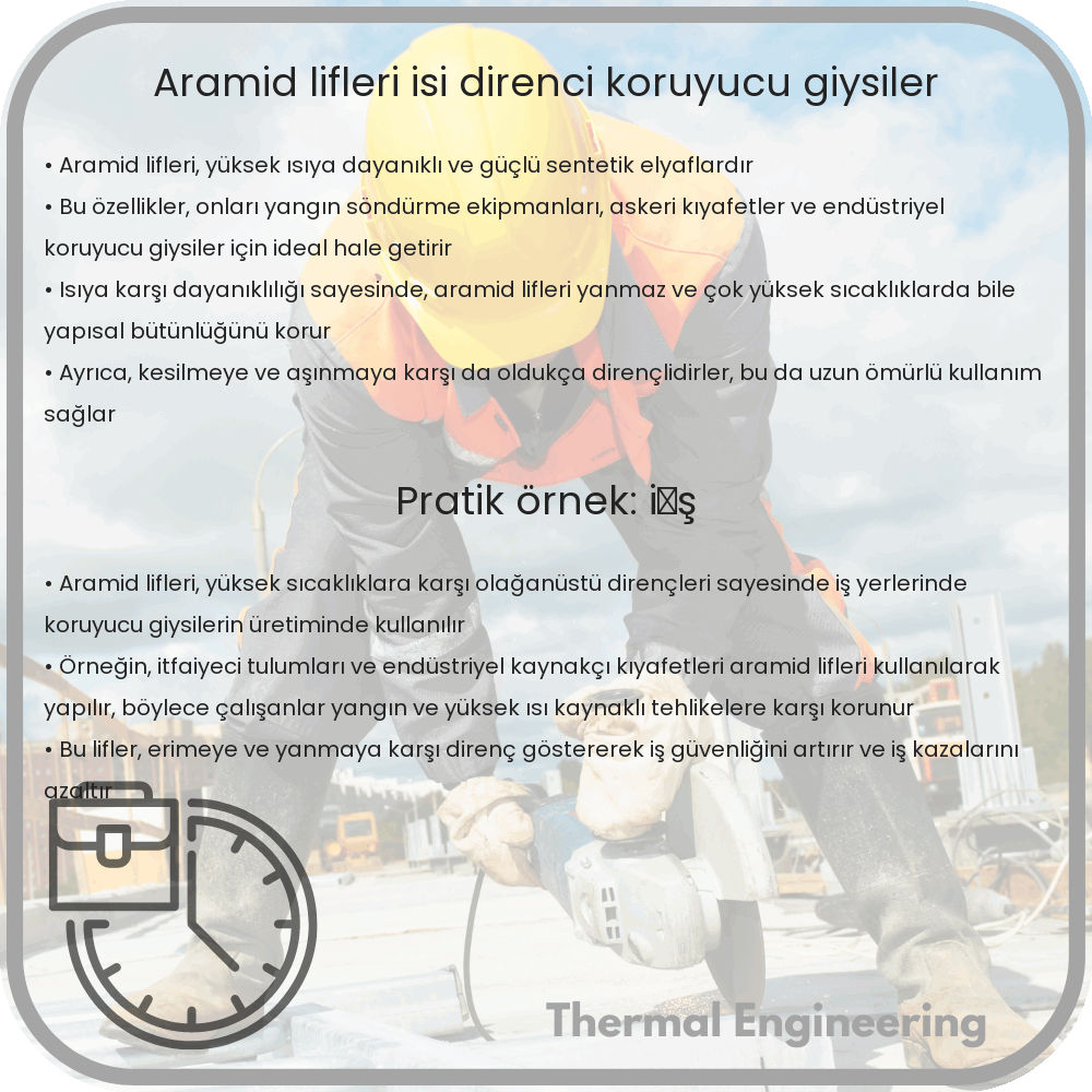 Aramid Lifleri | Isı Direnci, Koruyucu Giysiler