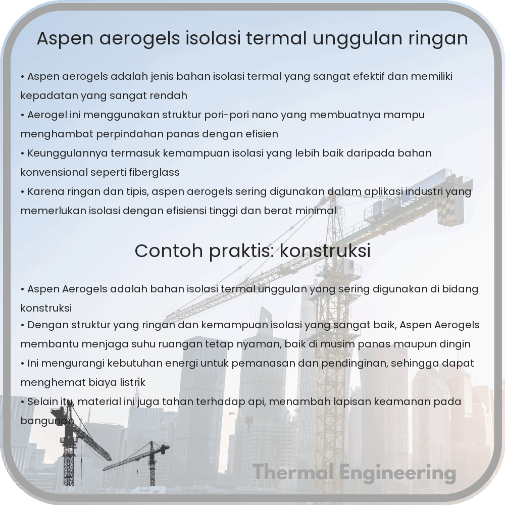 Aspen Aerogels | Isolasi Termal Unggulan, Ringan