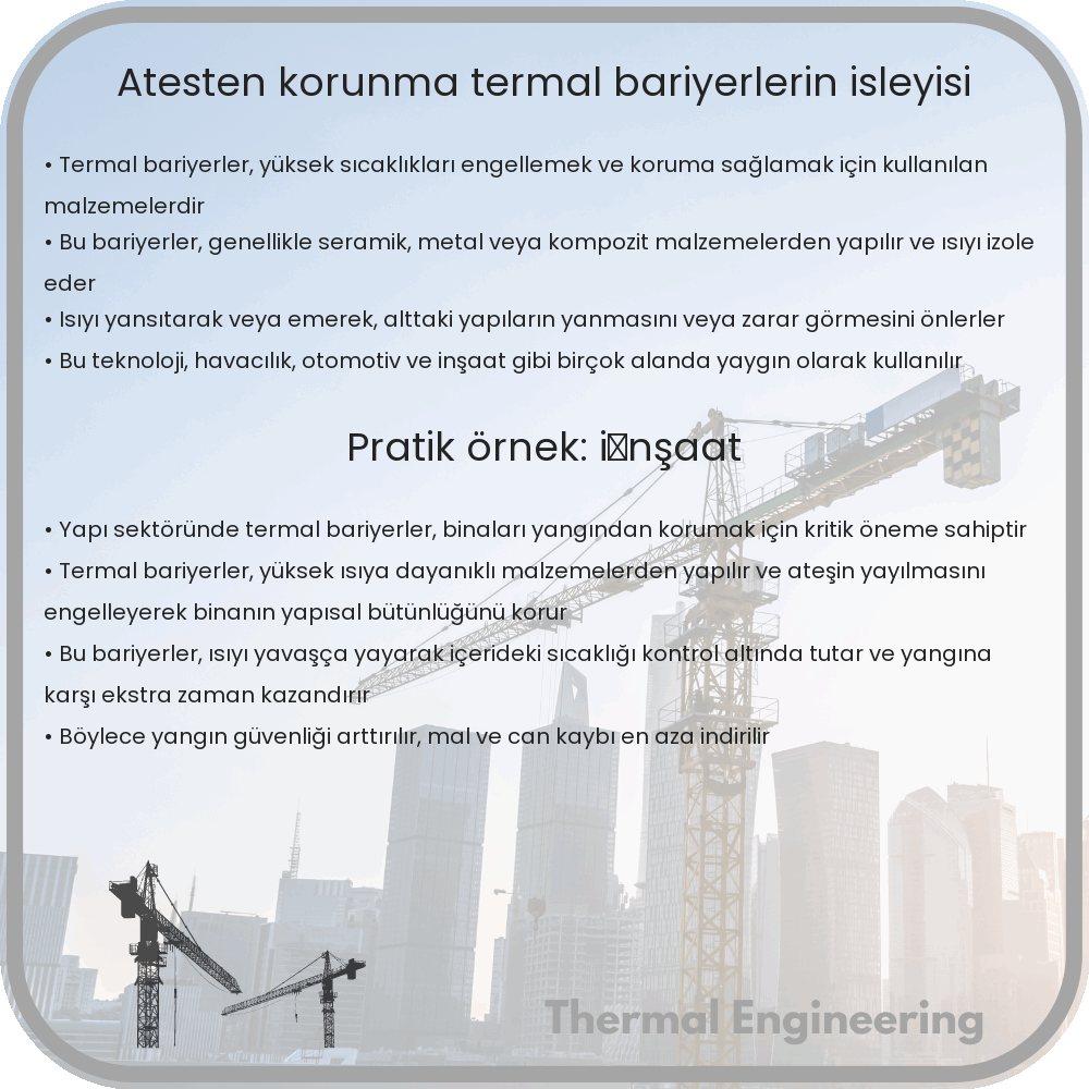Ateşten Korunma: Termal Bariyerlerin İşleyişi
