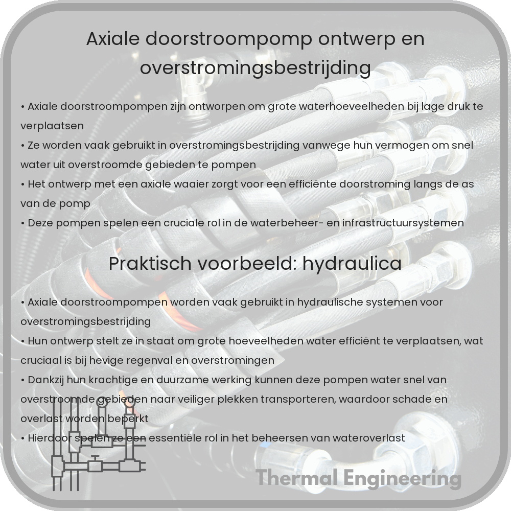 Axiale Doorstroompomp | Ontwerp en Overstromingsbestrijding