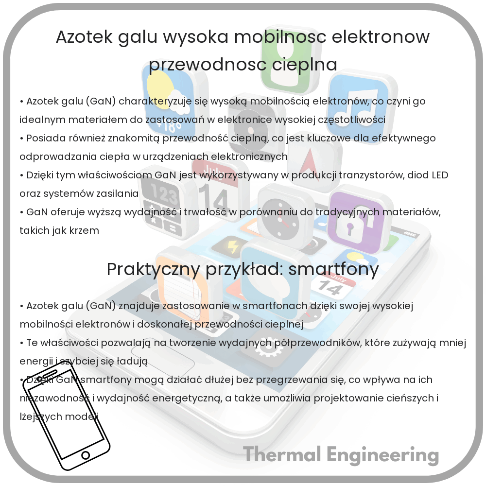 Azotek Galu | Wysoka Mobilność Elektronów, Przewodność Cieplna