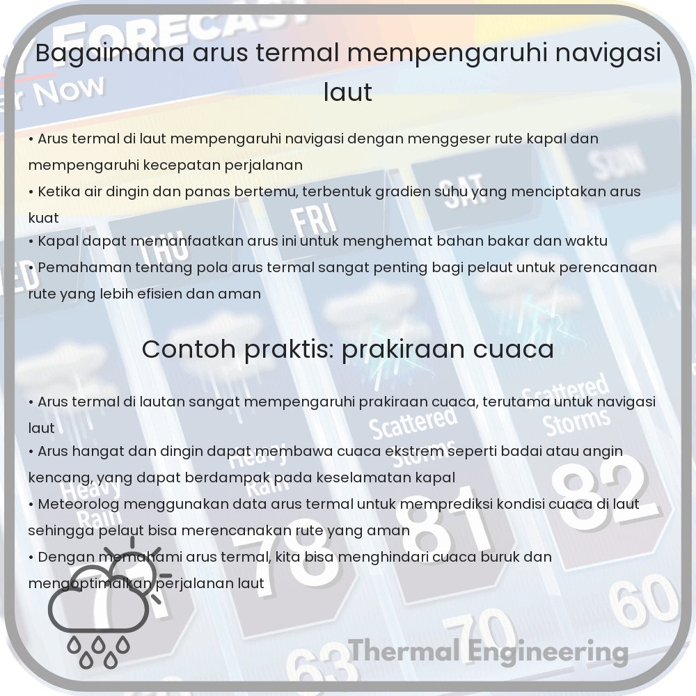 Bagaimana Arus Termal Mempengaruhi Navigasi Laut