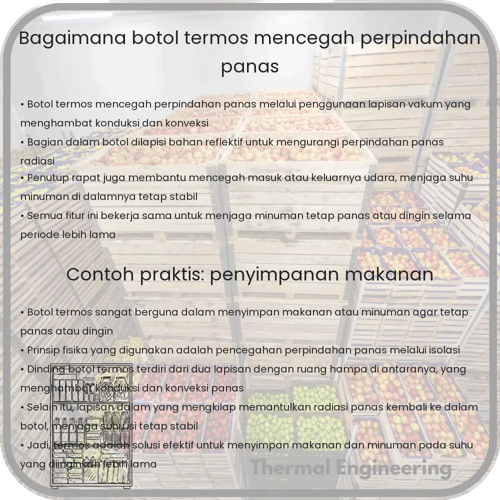 Bagaimana Botol Termos Mencegah Perpindahan Panas