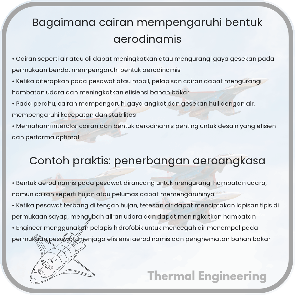 Bagaimana Cairan Mempengaruhi Bentuk Aerodinamis