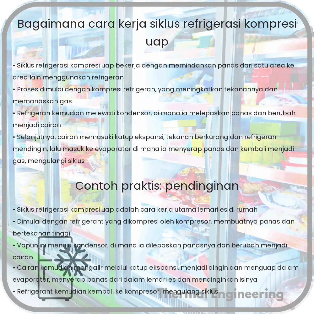 Bagaimana Cara Kerja Siklus Refrigerasi Kompresi Uap
