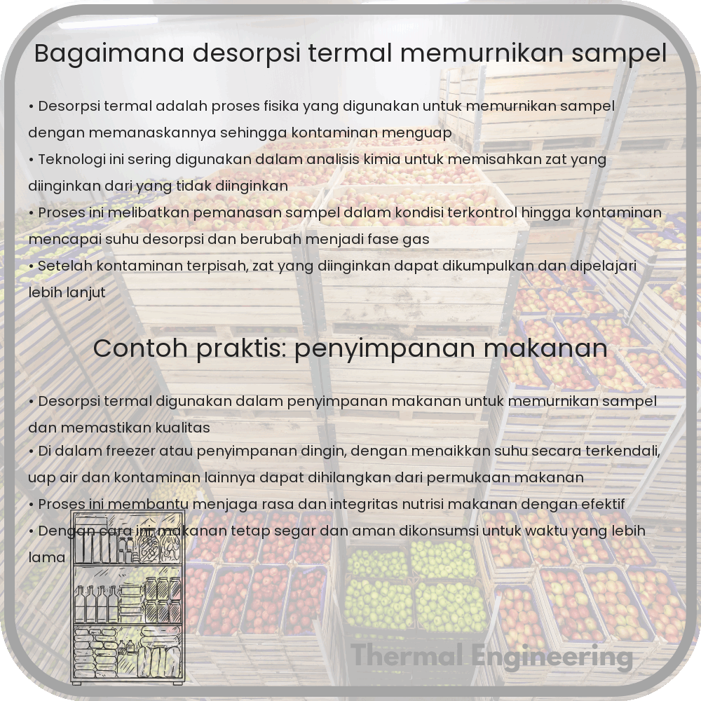 Bagaimana Desorpsi Termal Memurnikan Sampel
