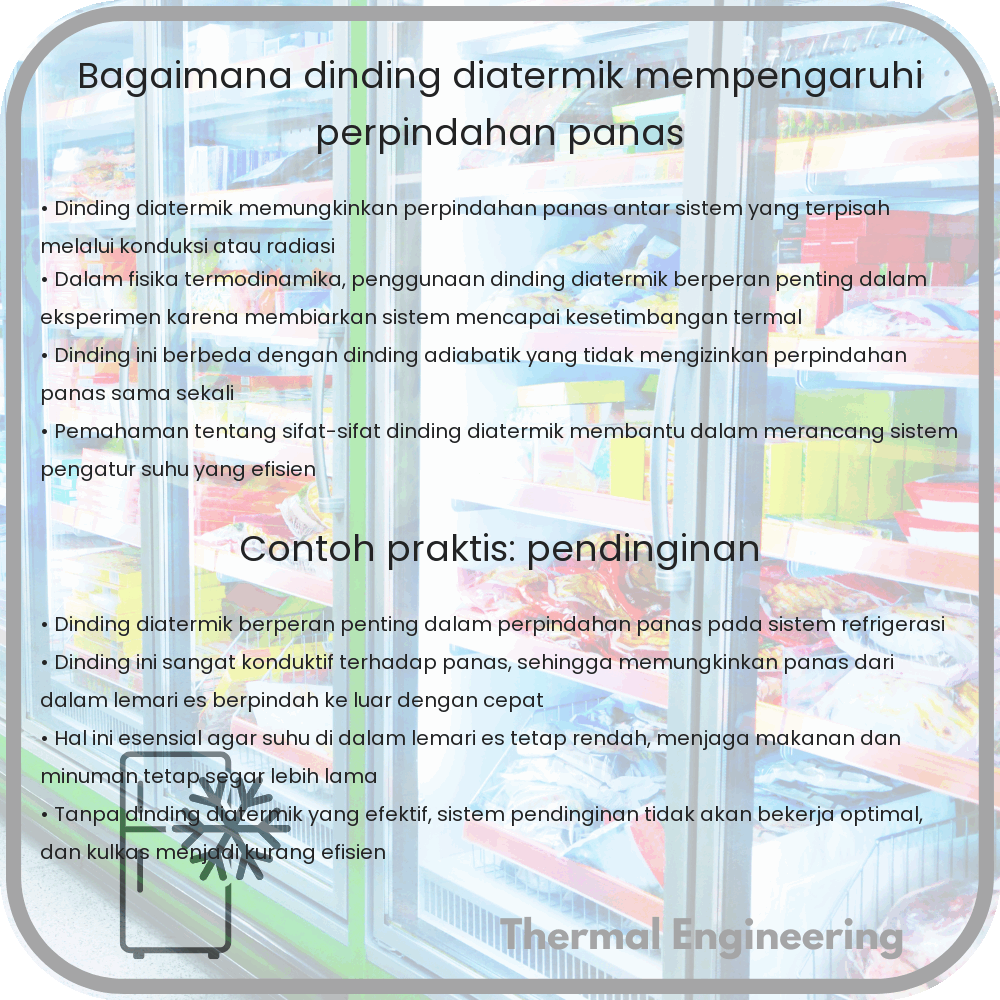 Bagaimana Dinding Diatermik Mempengaruhi Perpindahan Panas