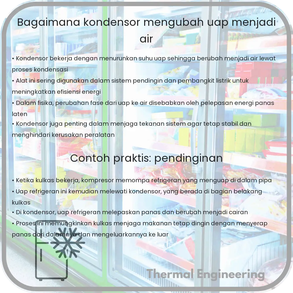 Bagaimana Kondensor Mengubah Uap Menjadi Air