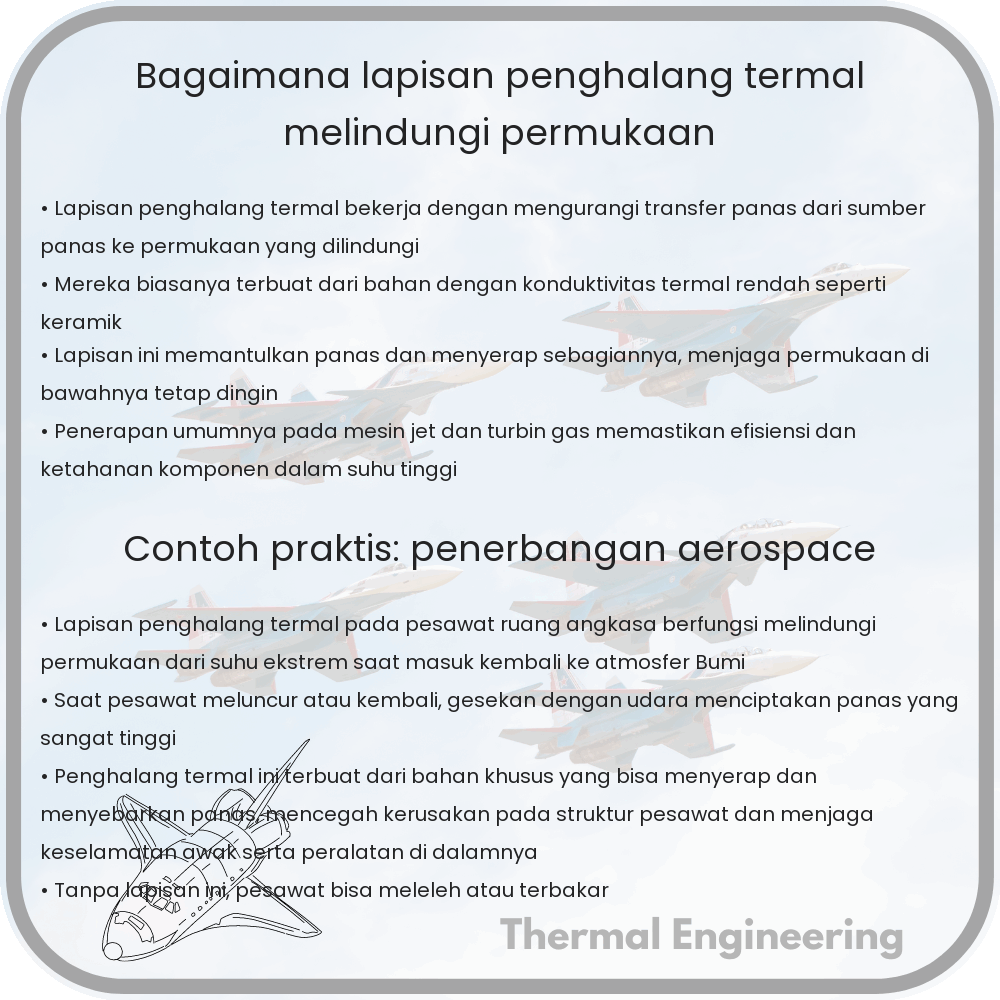Bagaimana Lapisan Penghalang Termal Melindungi Permukaan