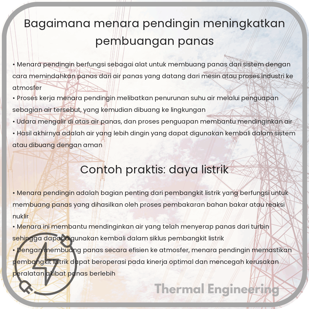 Bagaimana Menara Pendingin Meningkatkan Pembuangan Panas