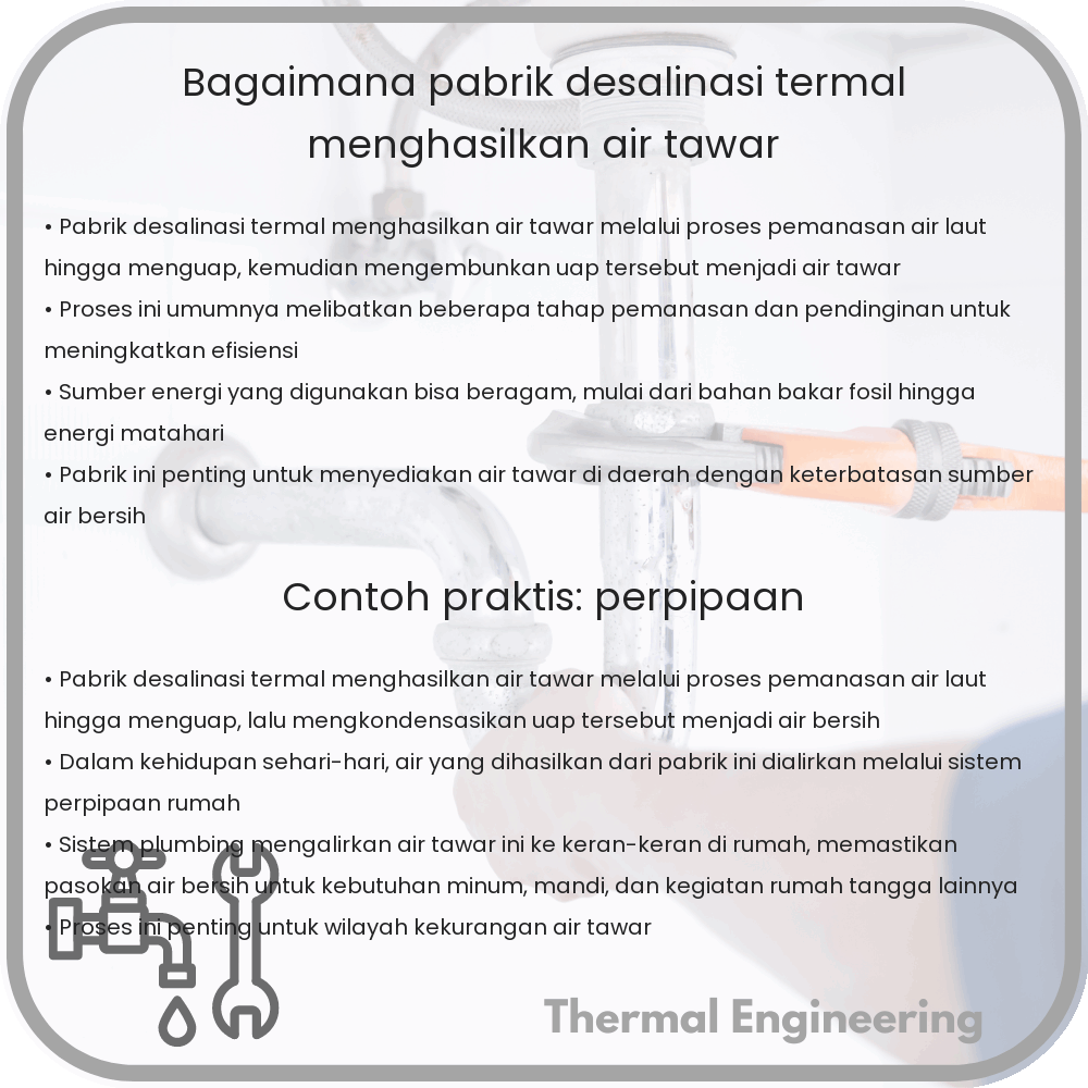 Bagaimana Pabrik Desalinasi Termal Menghasilkan Air Tawar