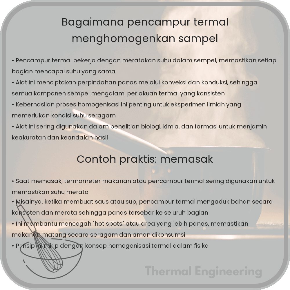Bagaimana Pencampur Termal Menghomogenkan Sampel
