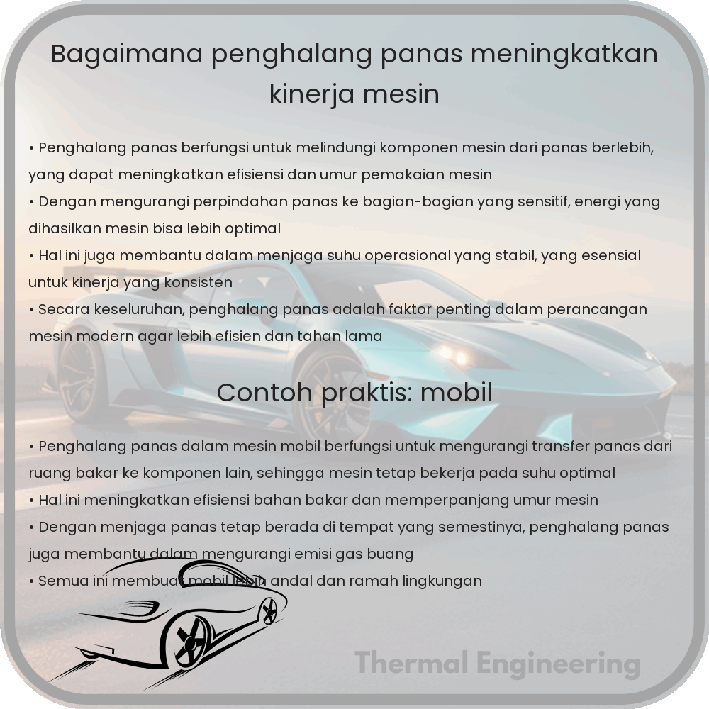 Bagaimana Penghalang Panas Meningkatkan Kinerja Mesin