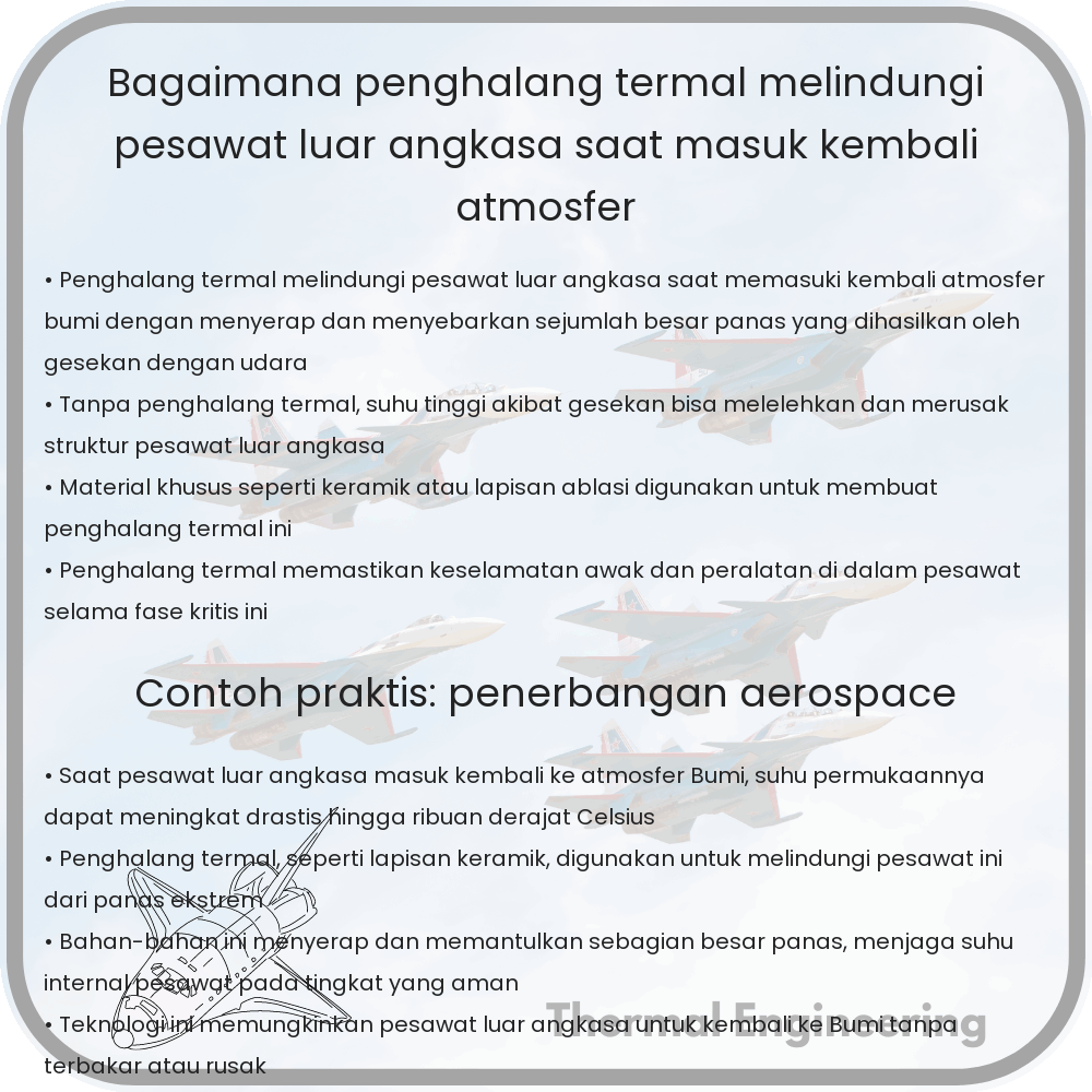 Bagaimana Penghalang Termal Melindungi Pesawat Luar Angkasa Saat Masuk Kembali Atmosfer