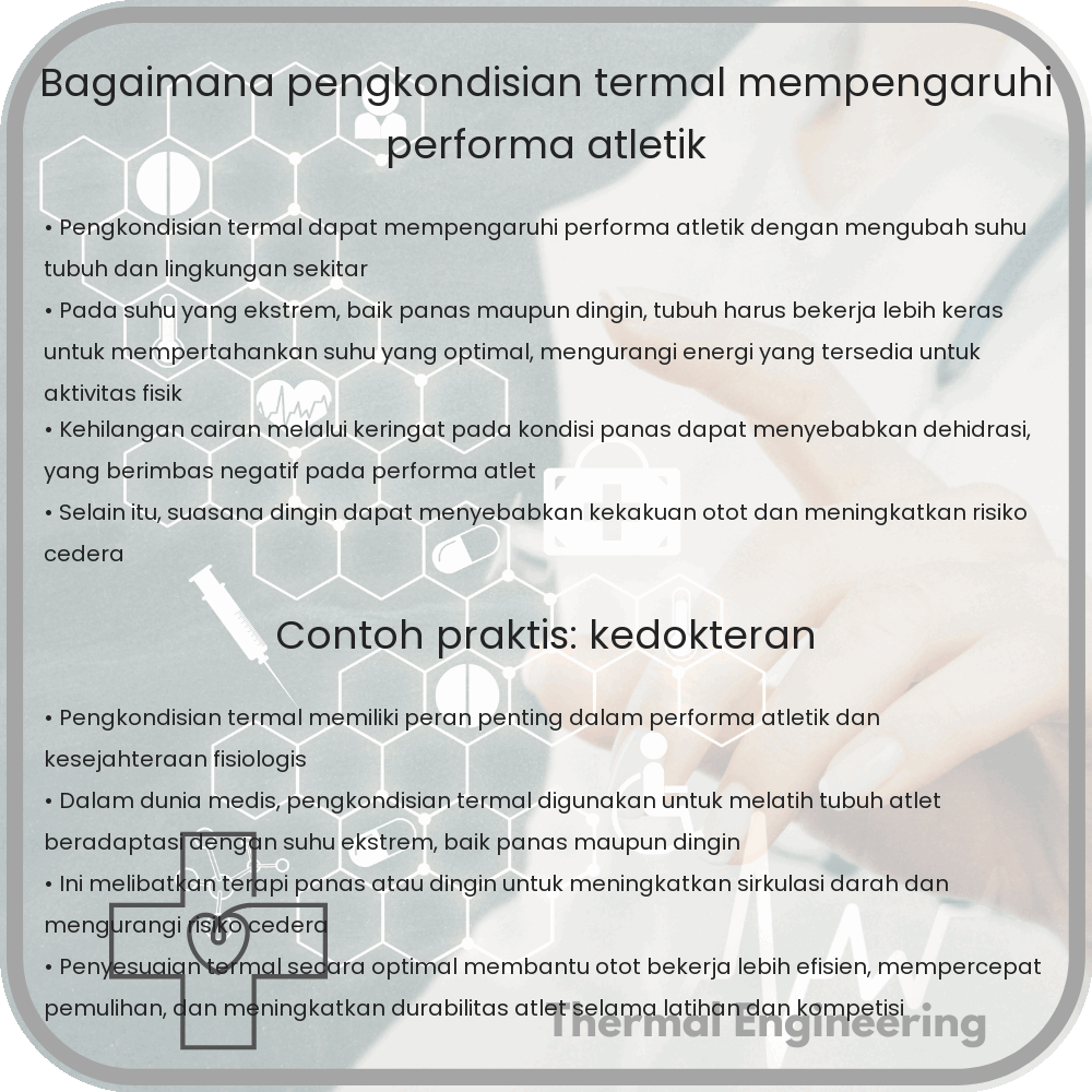 Bagaimana Pengkondisian Termal Mempengaruhi Performa Atletik