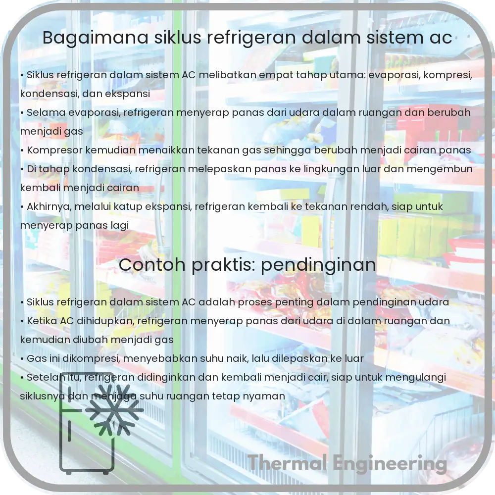 Bagaimana Siklus Refrigeran dalam Sistem AC