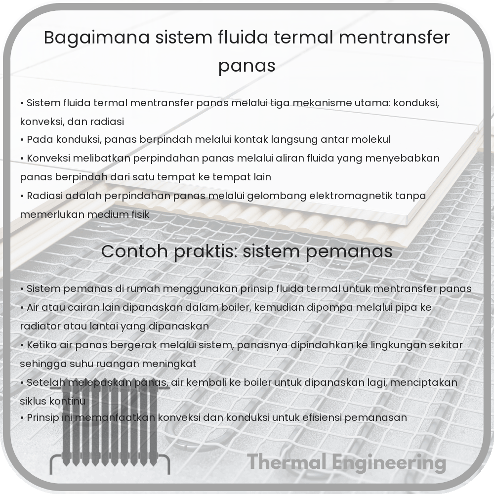 Bagaimana Sistem Fluida Termal Mentransfer Panas