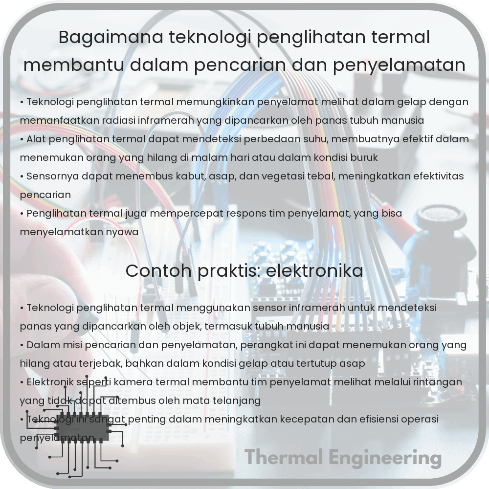 Bagaimana Teknologi Penglihatan Termal Membantu dalam Pencarian dan Penyelamatan