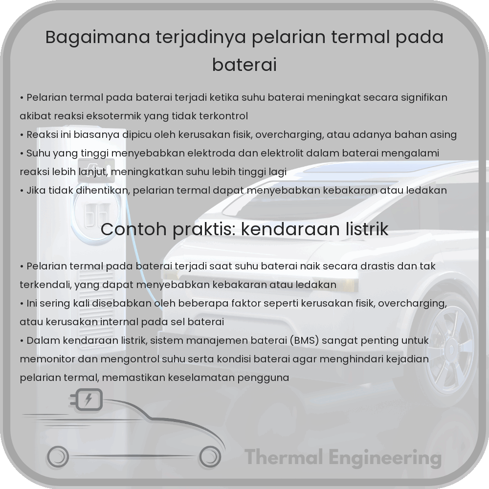 Bagaimana Terjadinya Pelarian Termal pada Baterai