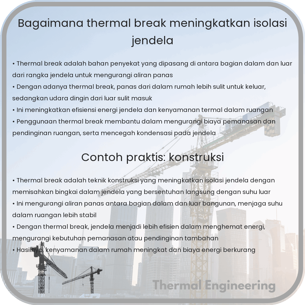Bagaimana Thermal Break Meningkatkan Isolasi Jendela