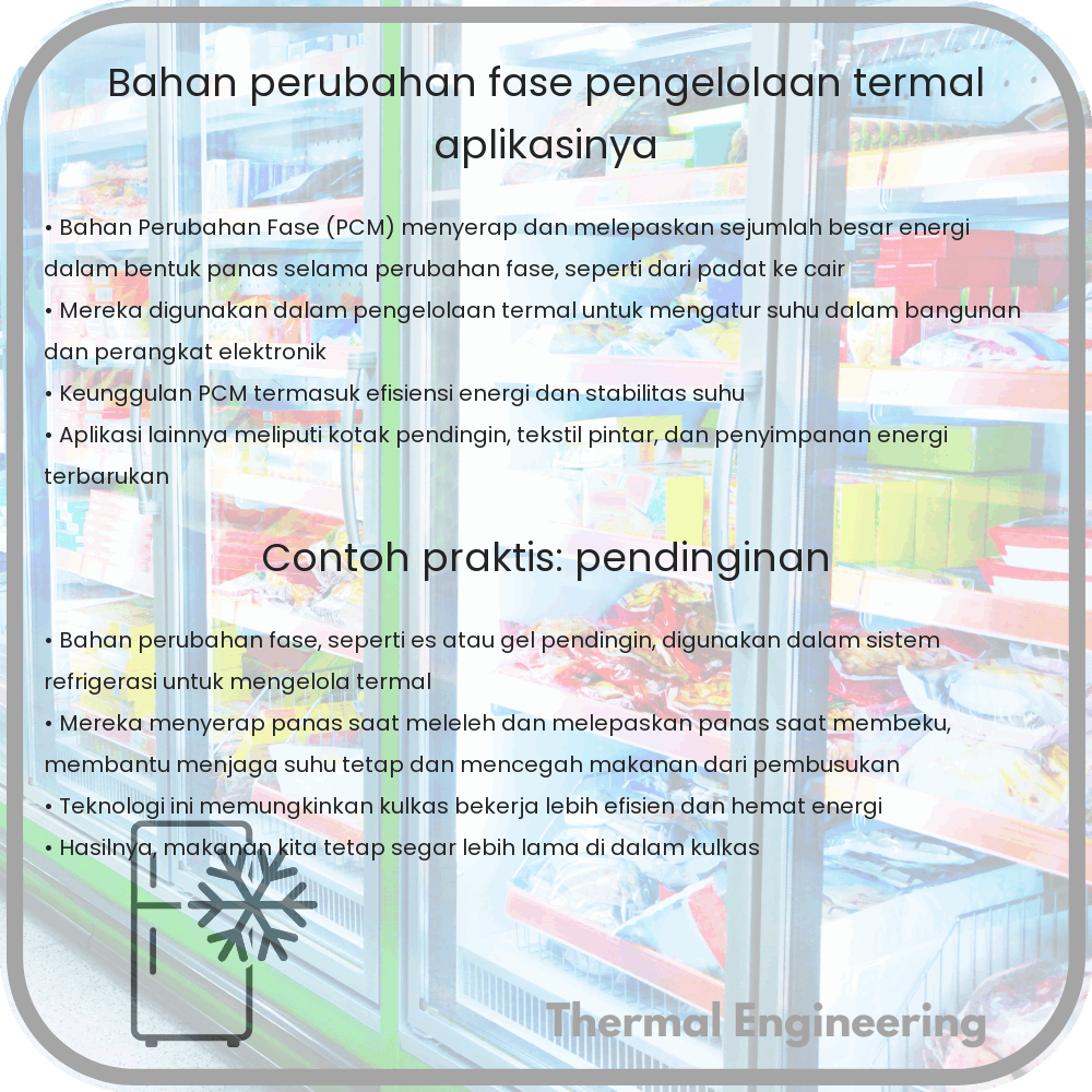 Bahan Perubahan Fase | Pengelolaan Termal & Aplikasinya