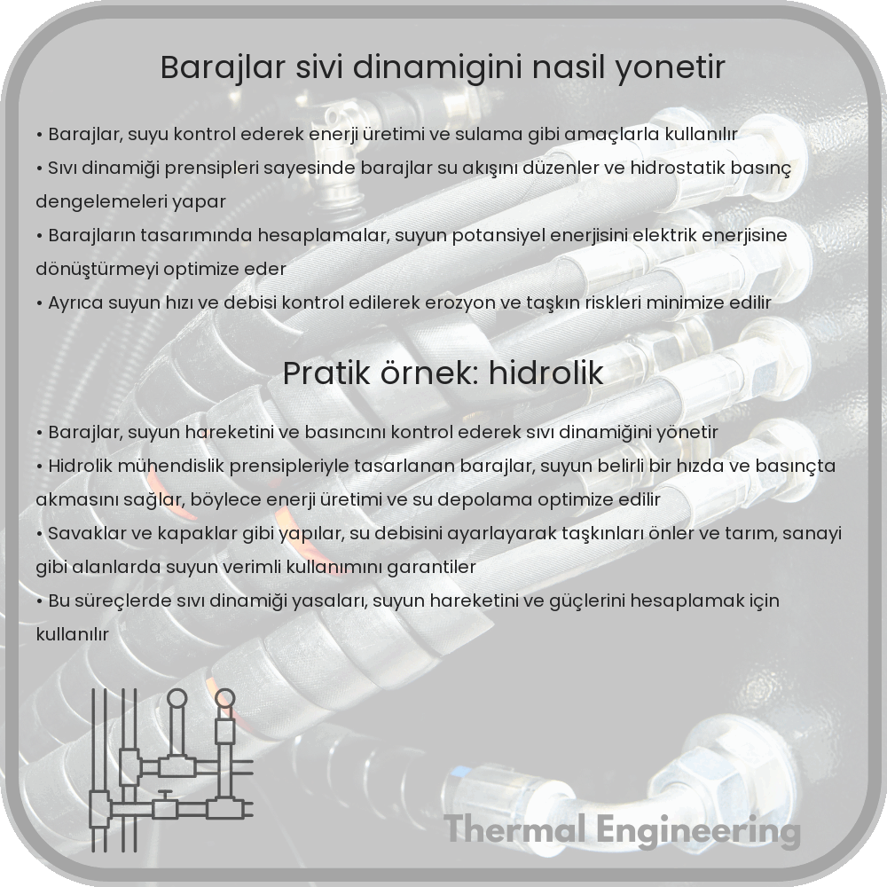 Barajlar Sıvı Dinamiğini Nasıl Yönetir?