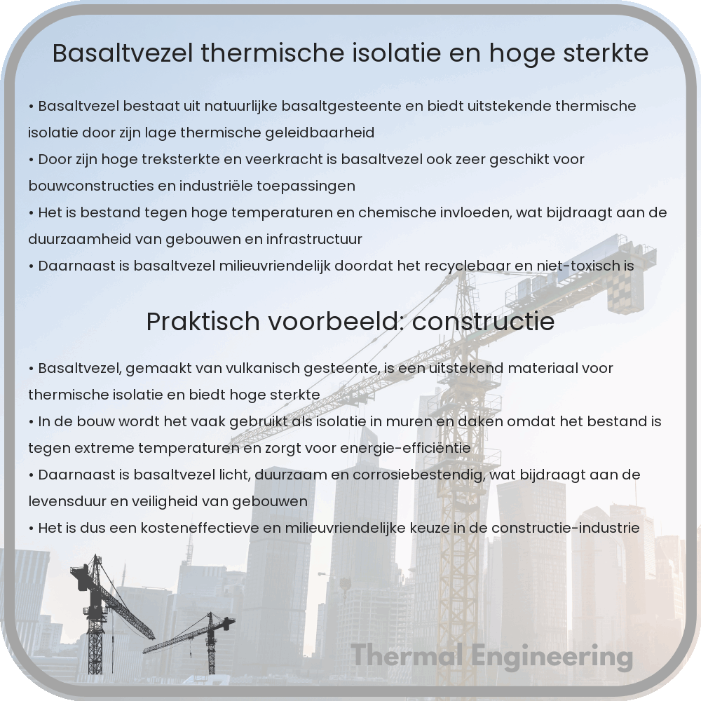 Basaltvezel | Thermische Isolatie en Hoge Sterkte