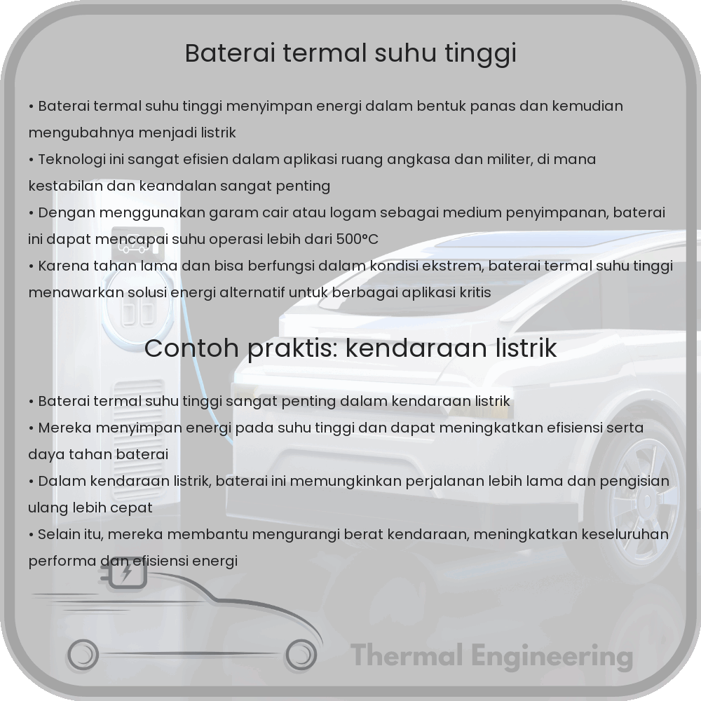 Baterai Termal Suhu Tinggi