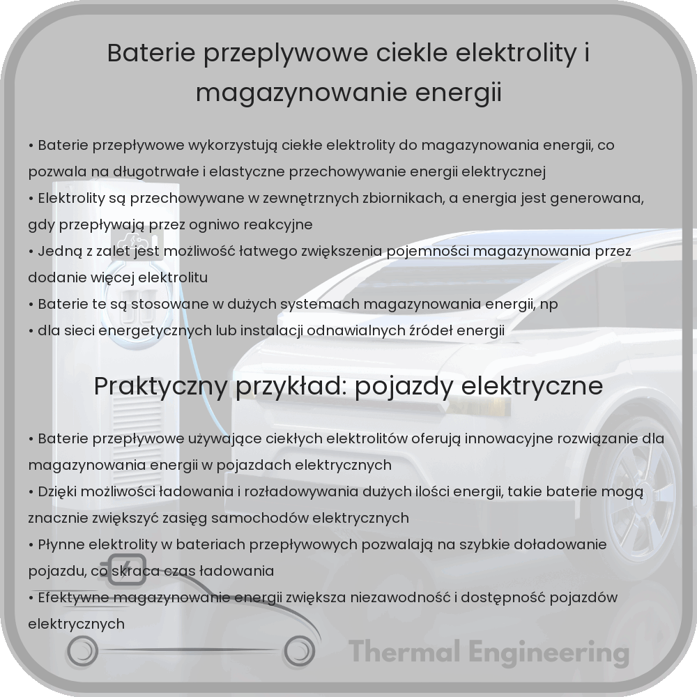 Baterie przepływowe | Ciekłe elektrolity i magazynowanie energii