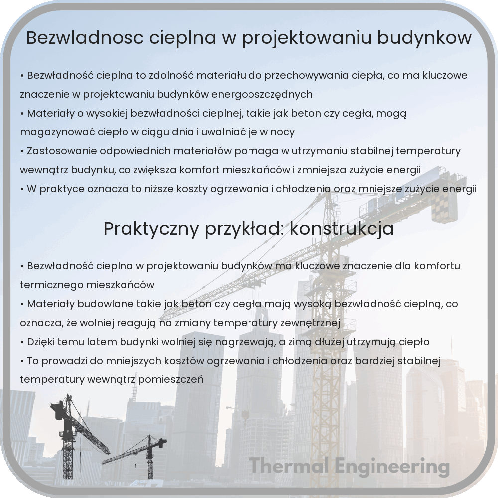 Bezwładność cieplna w projektowaniu budynków