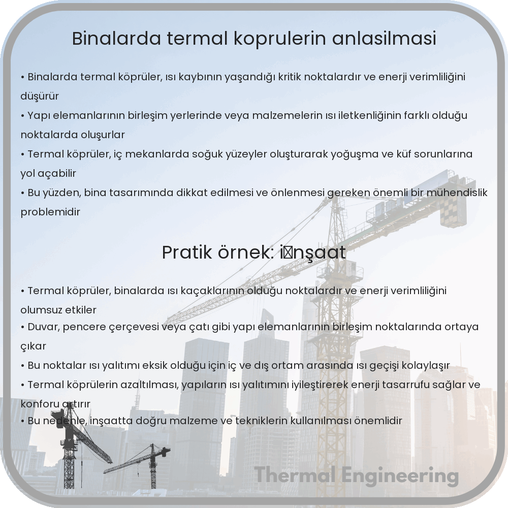 Binalarda Termal Köprülerin Anlaşılması
