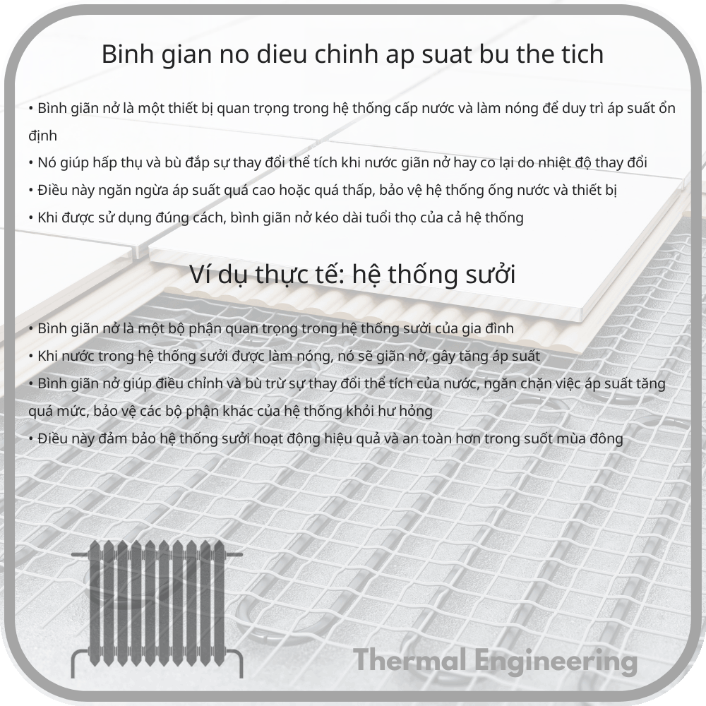 Bình Giãn Nở | Điều Chỉnh Áp Suất, Bù Thể Tích