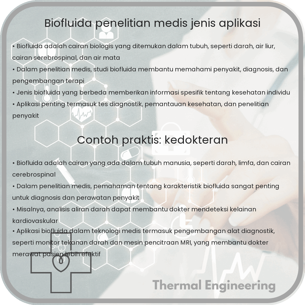 Biofluida | Penelitian Medis, Jenis & Aplikasi
