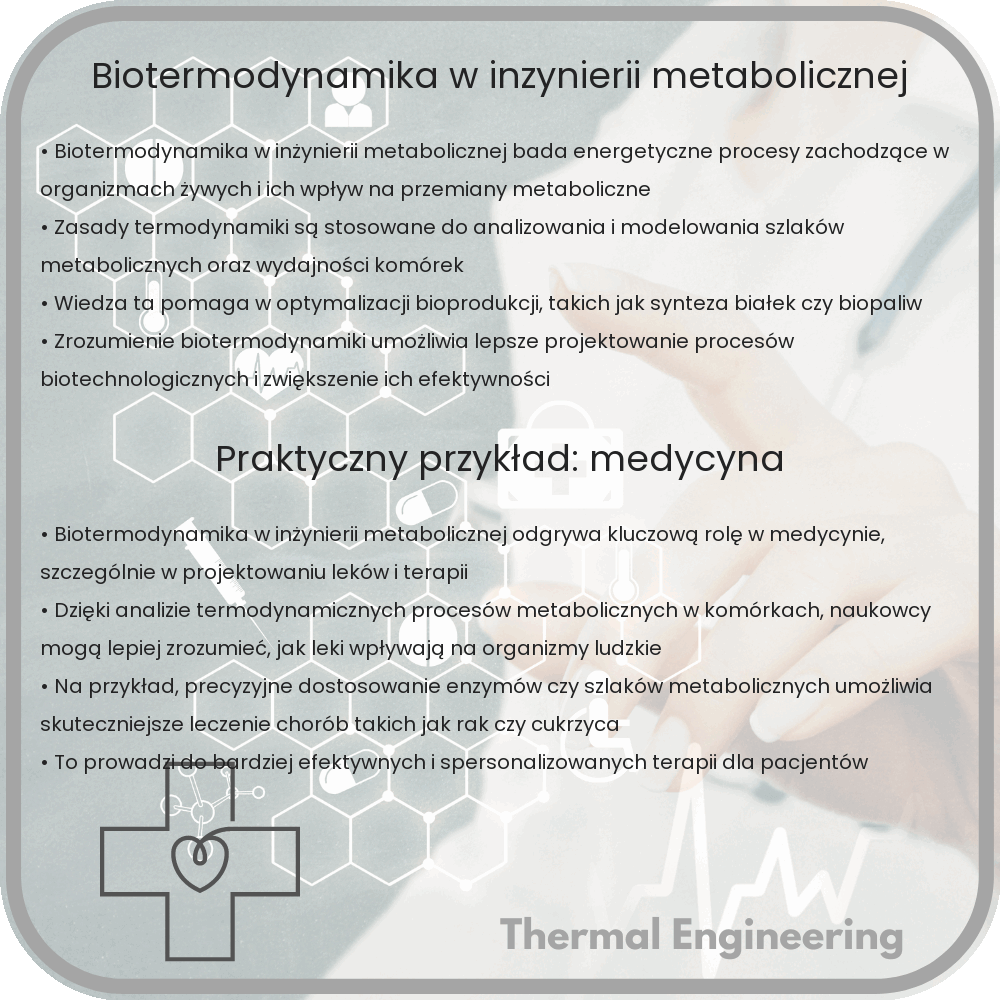 Biotermodynamika w inżynierii metabolicznej