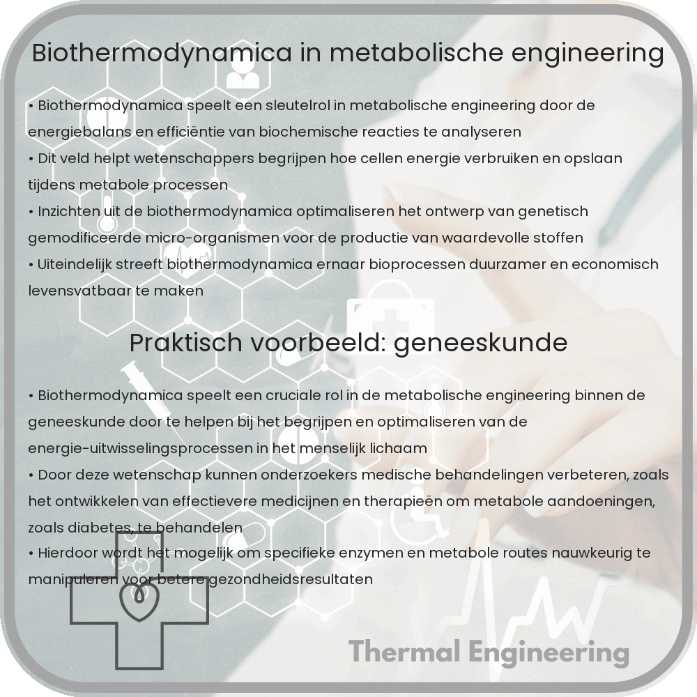 Biothermodynamica in metabolische engineering