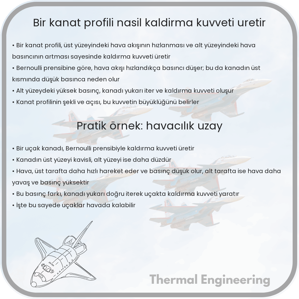 Bir Kanat Profili Nasıl Kaldırma Kuvveti Üretir?