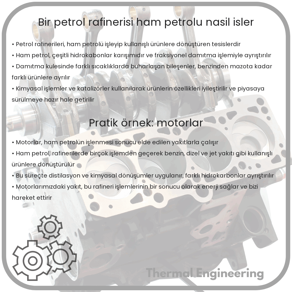 Bir Petrol Rafinerisi Ham Petrolü Nasıl İşler?