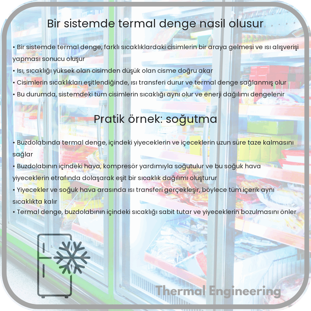Bir Sistemde Termal Denge Nasıl Oluşur