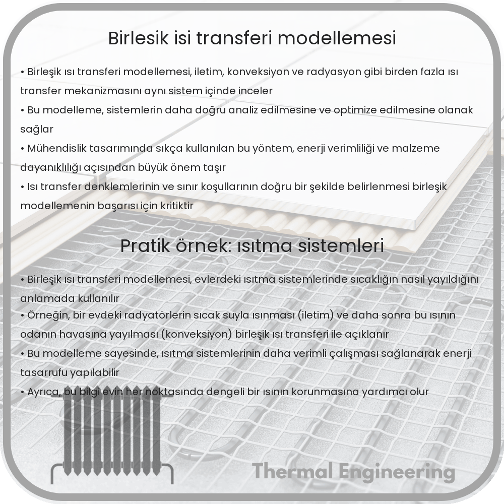 Birleşik ısı transferi modellemesi