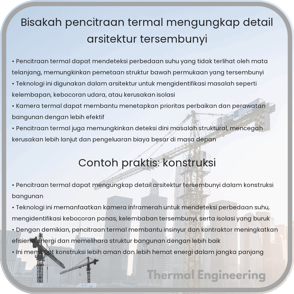 Bisakah Pencitraan Termal Mengungkap Detail Arsitektur Tersembunyi?