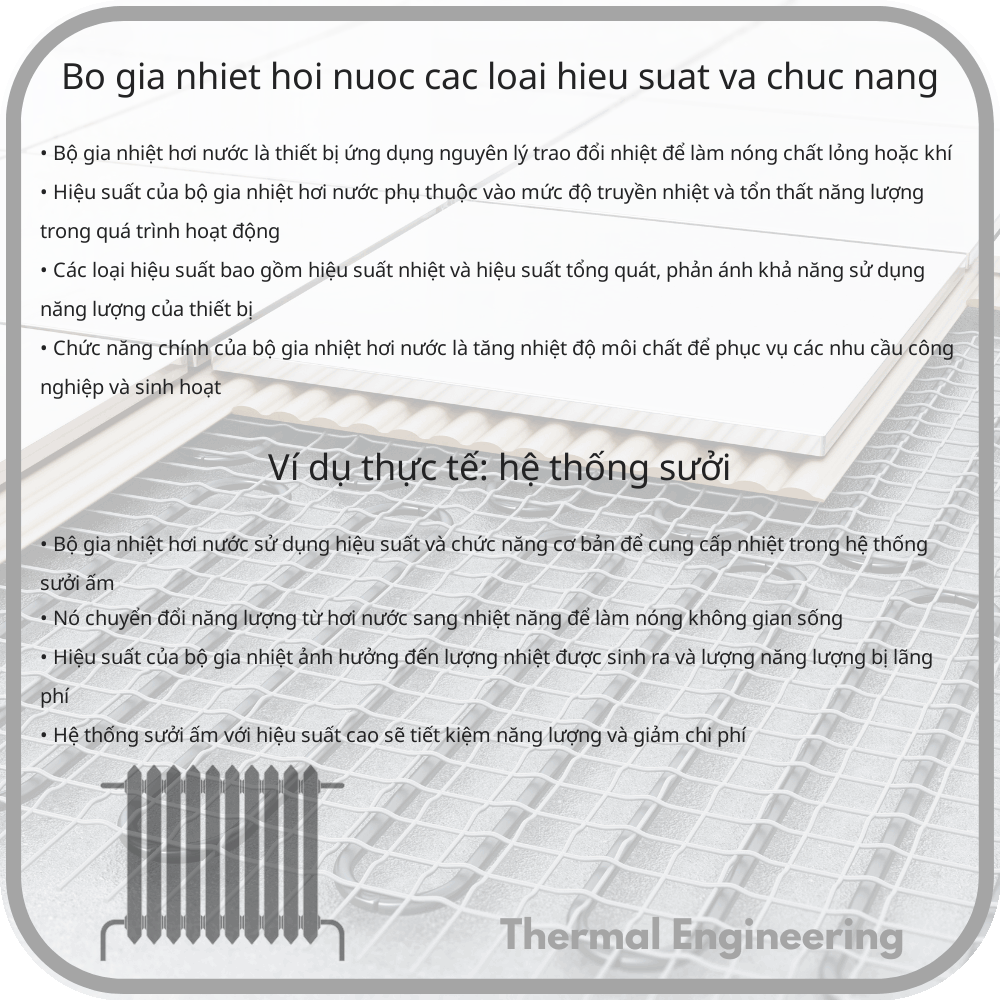 Bộ Gia Nhiệt Hơi Nước | Các Loại Hiệu Suất và Chức Năng